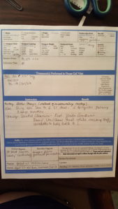 Example of house call medical report